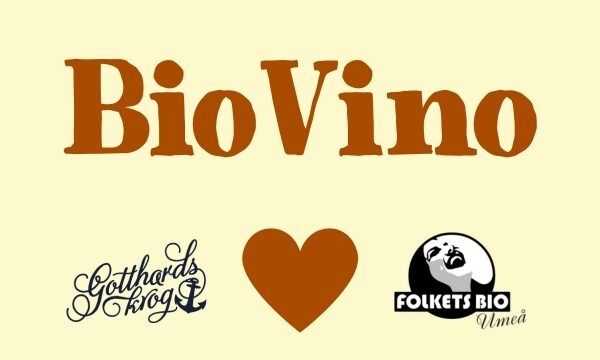Boka BioVino på torsdagar med middag på Gotthards Krog och kvällens film på Folkets Bio